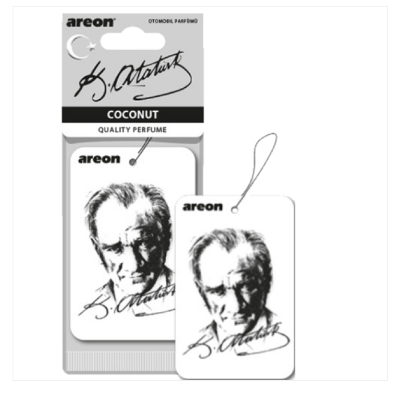 Areon Atatürk Coconut Oto Araç Kokusu Areon Atatürk Coconut Oto Araç Kokusu