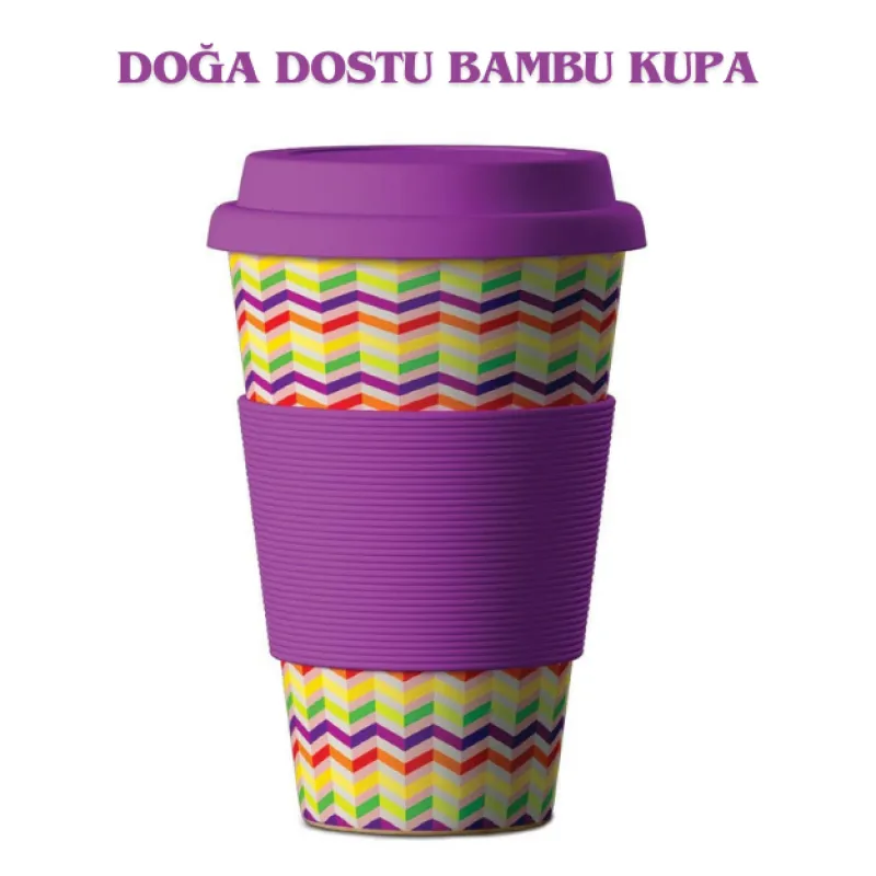 Balev Doğa Dostu Zig Zag Bambu Kupa 400 Ml Balev Doğa Dostu Zig Zag Bambu Kupa 400 Ml