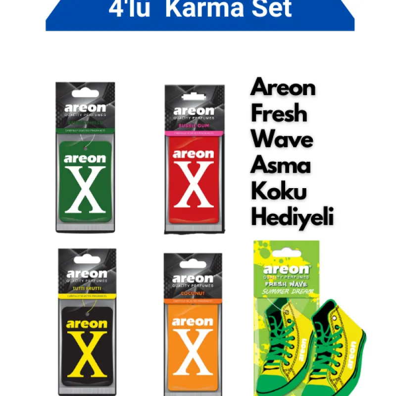 Areon X 4'lü Süper Karma Set Areon X 4'lü Süper Karma Set