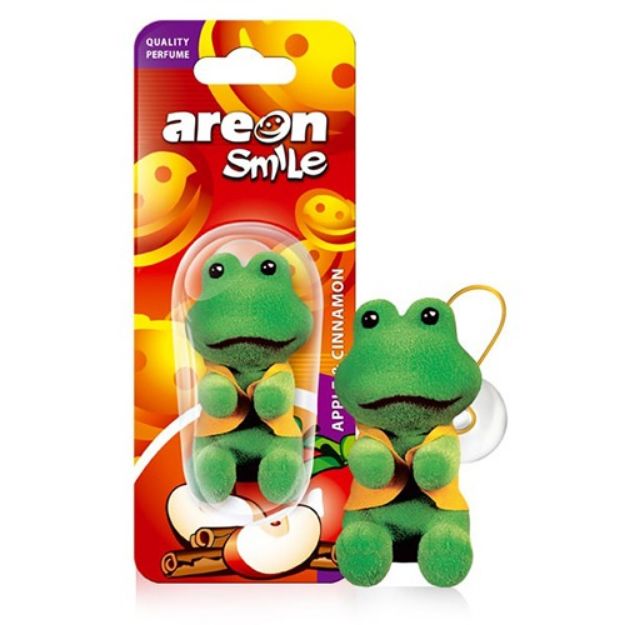 AREON SMILE APPLE CINNAMON (KURBAĞA) OTO ARAÇ KOKUSU resmi