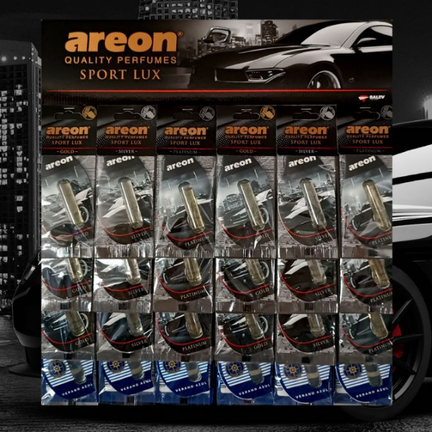 AREON LIQUID SPORT LUX  5 ML DISPLAY 24'LÜ KARMA SET resmi