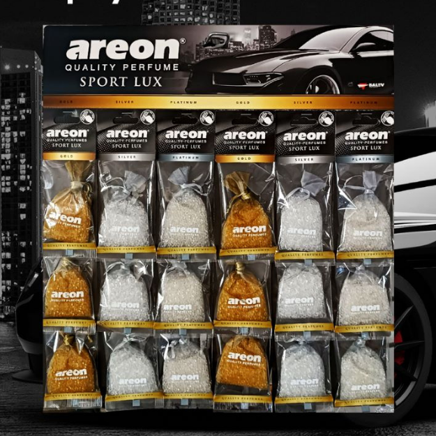 AREON PEARLS SPORT LUX  DISPLAY 18'Lİ KARMA SET resmi