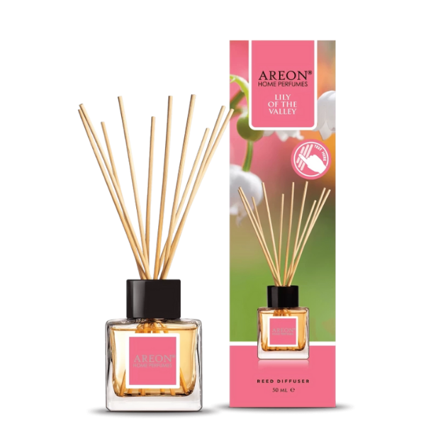 AREON CLASSIC LILY OF THE VALLEY 50 ML BAMBU ÇUBUKLU ODA KOKUSU resmi