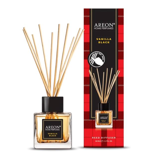 AREON TARTAN VANILLA BLACK 50 ML BAMBU ÇUBUKLU ODA KOKUSU resmi