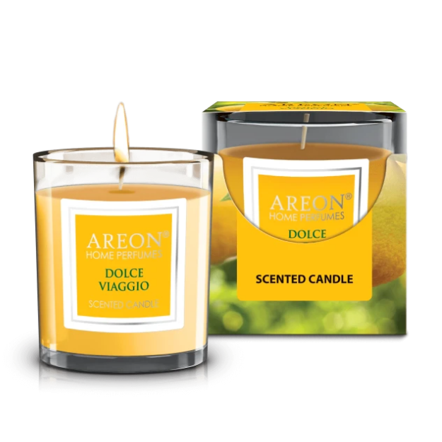 AREON CANDLES DOLCE VIAGGIO LÜKS KOKULU MUM resmi