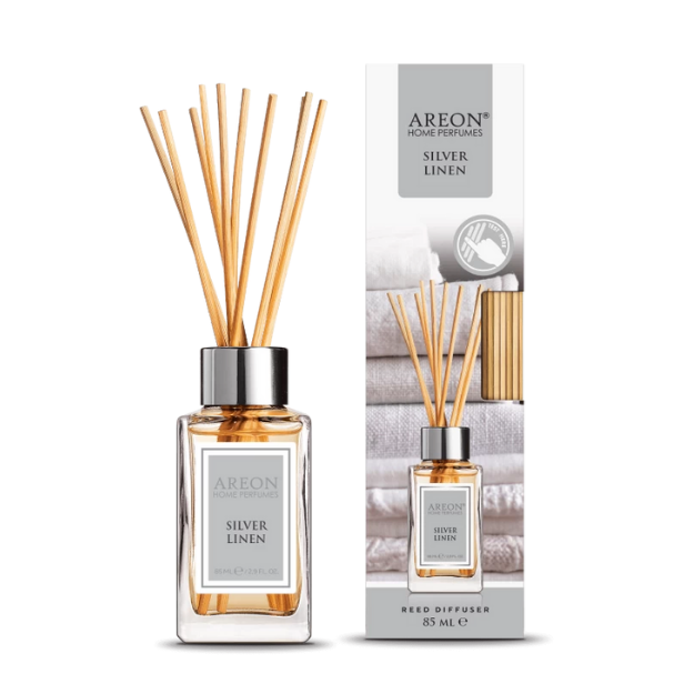 AREON CLASSIC SILVER LINEN 85 ML BAMBU ÇUBUKLU ODA KOKUSU resmi